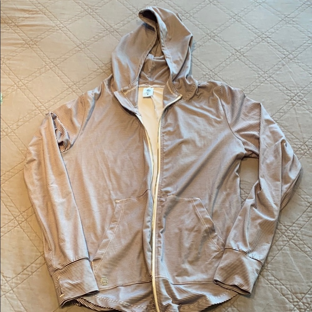 Senita striped athletic hoodie